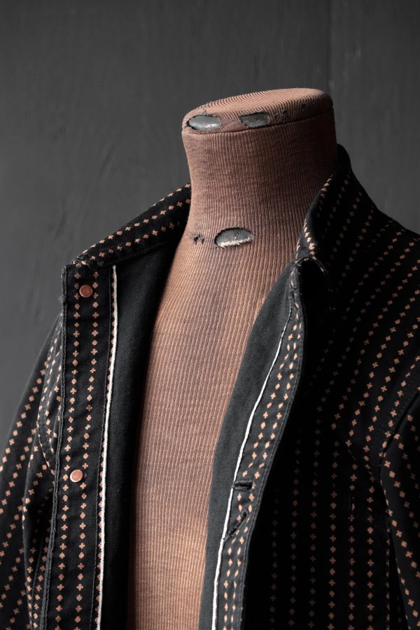 プレイングカードパターン・ワーカーズジャケット 40カバーオール